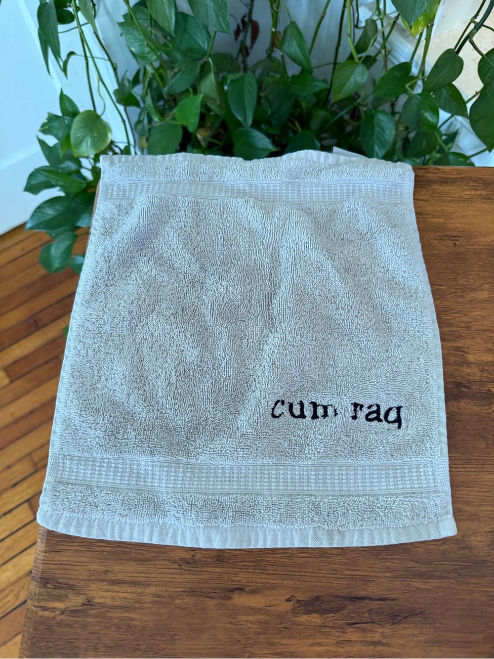 Embroidered class Cotton adult C rag towel